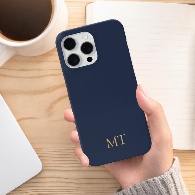 Modern Minimalist Initial Monogram Case-Mate iPhone Case (Creator Uploaded)