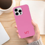 Modern Minimalist Initial Monogram iPhone 15 Pro Max Case<br><div class="desc">Minimalist Modern Initial Monogram Phone Case. Create your own personalized iPhone Case with custom initial name.</div>