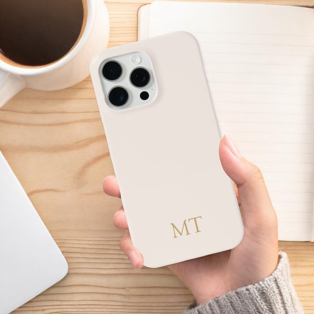 Modern Minimalist Initial Monogram iPhone Case (Creator Uploaded)