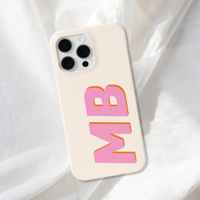 Modern Minimalist Initial Monogram iPhone Case (Creator Uploaded)