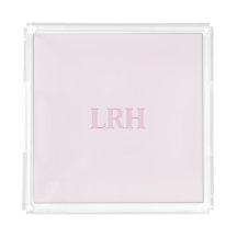 Modern Minimalist Initial Pink Monogram