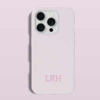 Modern Minimalist Initial Pink Monogram 