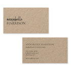 Modern Minimalist | Kraft Rustic Stylish Script