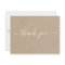 Modern Minimalist Kraft Thank You Card 