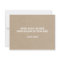 Modern Minimalist Kraft Thank You Card 