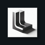 Modern Minimalist L-Shaped Geometric Block  Canvas Print<br><div class="desc">A sophisticated and clean digital artwork featuring a bold, L-shaped geometric structure with a smooth internal curve. The design focuses on high-contrast lighting, sharp architectural edges, and a polished 3D aesthetic that conveys stability and modern elegance. Ideal for high-end corporate offices, architectural studios, or as a sleek minimalist accent in...</div>