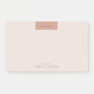 Modern Minimalist Layout Typo Warm Coffee 10"*6" Post-it Notes