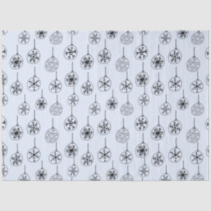 Modern Minimalist Line Drawing Ornaments Christmas Tissue Paper
