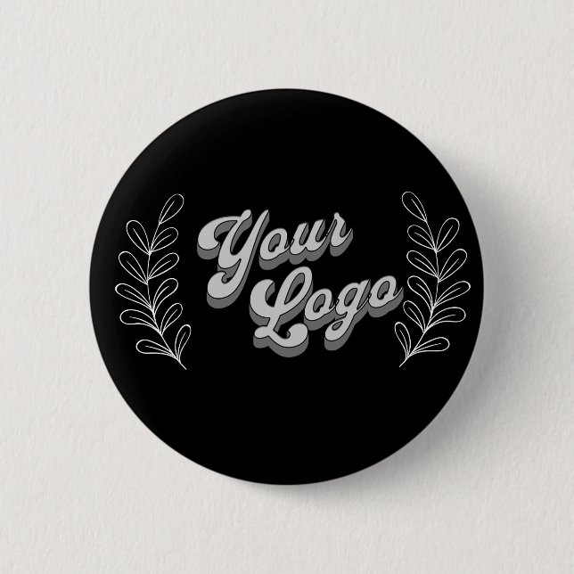 Modern Minimalist Logo 2 Inch Round Button (Front)