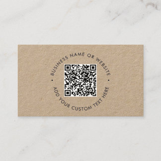 Modern Minimalist Logo | Custom details QR Code Business Card