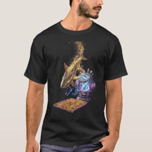 Modern Minimalist Luxury Cyber Shark - Neon Aesthe T-Shirt