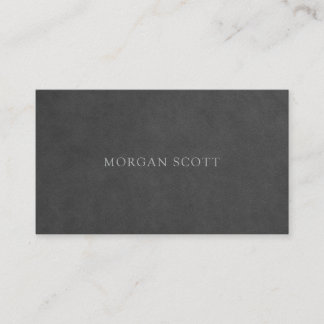 Modern Minimalist Luxury Suede Print Business Card