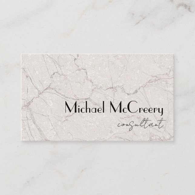 Modern Minimalist Masculine Luxury Professional Business Card (Front)