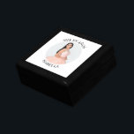 Modern Minimalist Mis XV Años Photo Gift Box<br><div class="desc">Create your own personalized white border photo keepsake gift box for your her 15th birthday. Customize the solid white background colour or the black text colour to match your photo. If you change the font type or size, you can fine tune the curvature of the text in small increments. Have...</div>