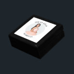 Modern Minimalist Mis XV Años Photo Gift Box<br><div class="desc">Create your own personalized white border photo keepsake gift box for your her 15th birthday. Customize the solid white background colour or the black text colour to match your photo. If you change the font type or size, you can fine tune the curvature of the text in small increments. Have...</div>