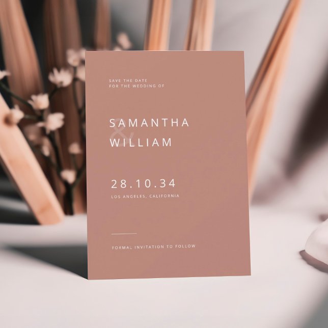 Modern minimalist mix & match elegant wedding save the date (Creator Uploaded)