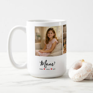 Modern Minimalist Mom Custom Photo & Name Keepsake Coffee Mug