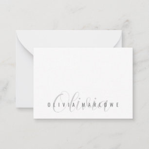 Modern Minimalist Monogram Card