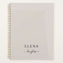 Modern Minimalist Monogram Neutral Script