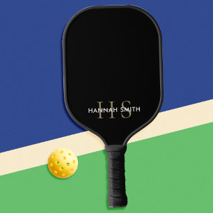 Modern Minimalist Monogram Pickleball Paddle