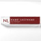 Modern Minimalist Monogram Red Desk Nameplate