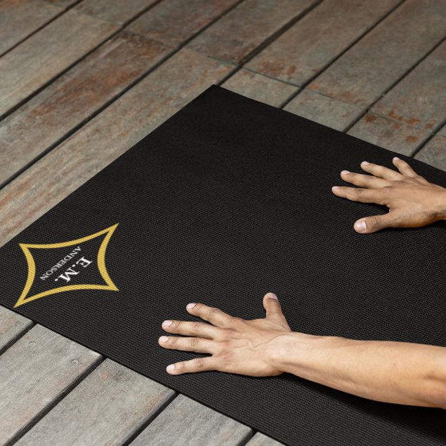 Modern Minimalist Monogram Yoga Mat (Creator Uploaded)