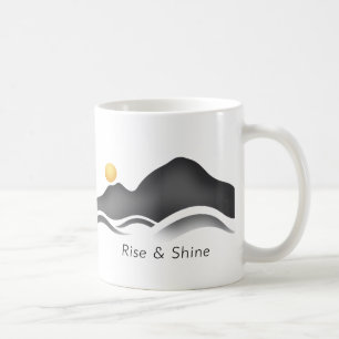 Modern Minimalist Mug Design   Abstract Wave