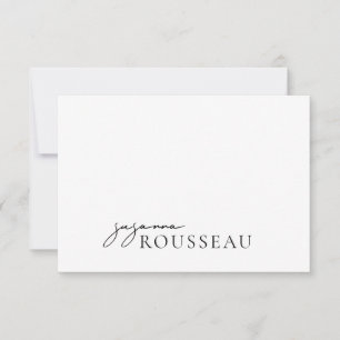 Modern Minimalist Name Card