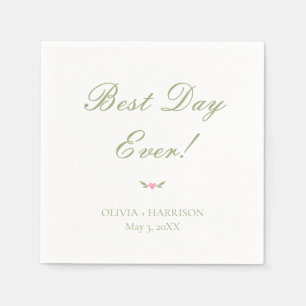 Modern Minimalist Napkins for Wedding Reception