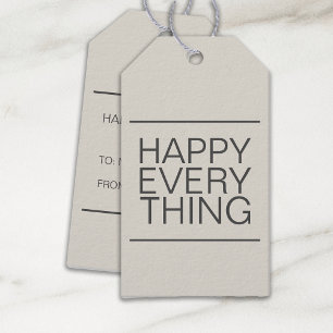 Modern Minimalist Neutral Gift Tags