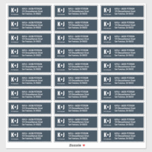 Modern + Minimalist Newly-Wed Address