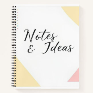 "Modern Minimalist Notes & Ideas Notebook" Notebook