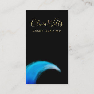 Modern  Minimalist Ocean Wave Business Card