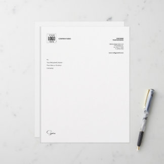 Modern Minimalist Office Letterhead