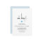 Modern Minimalist Oh Boy Blue Heart Baby Shower