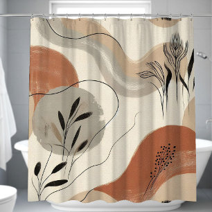 Modern Minimalist Organic Abstract Shapes Pattern