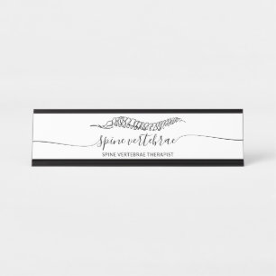 Modern Minimalist Orthopedic doctor Massage Desk Name Plate