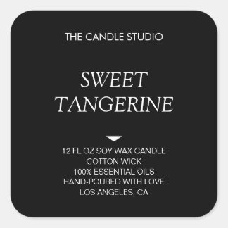 Modern Minimalist Packaging Candle Cosmetics Label