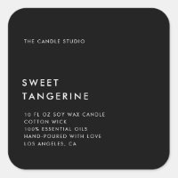 Modern Minimalist Packaging Candle Cosmetics Label