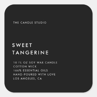Modern Minimalist Packaging Candle Cosmetics Label