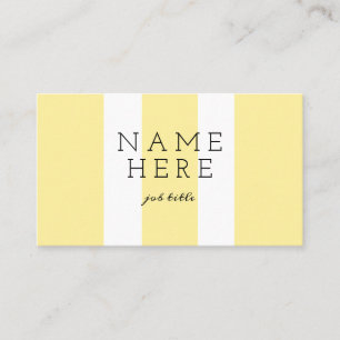 Modern Minimalist Pastel Mustard Business Cards