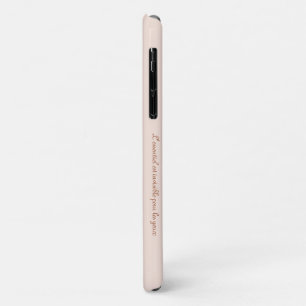 Modern Minimalist Pastel Pink and Copper iPhone 11 Case