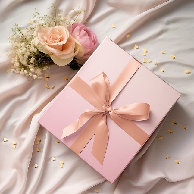 Modern Minimalist Pastel Pink Gradient Wrapping Paper (Modern Minimalist Pastel Pink Gradient Wrapping Paper)