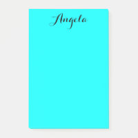 Modern Minimalist Personalized Aqua