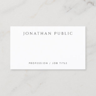 Modern Minimalist Personalized Beautiful Template Business Card