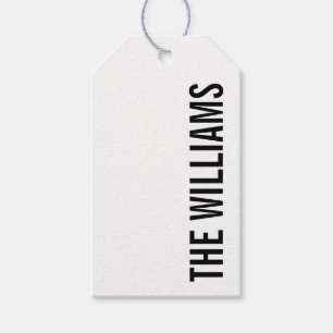 Modern Minimalist Personalized Name Gift Tags