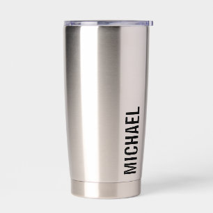 Modern Minimalist Personalized Name Insulated Tumbler
