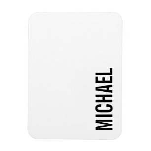 Modern Minimalist Personalized Name Magnet