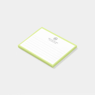 Modern Minimalist Personalized Stationery Post-it Notes