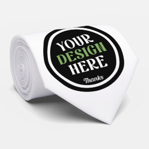 Modern Minimalist Personalized Wedding Event Tie